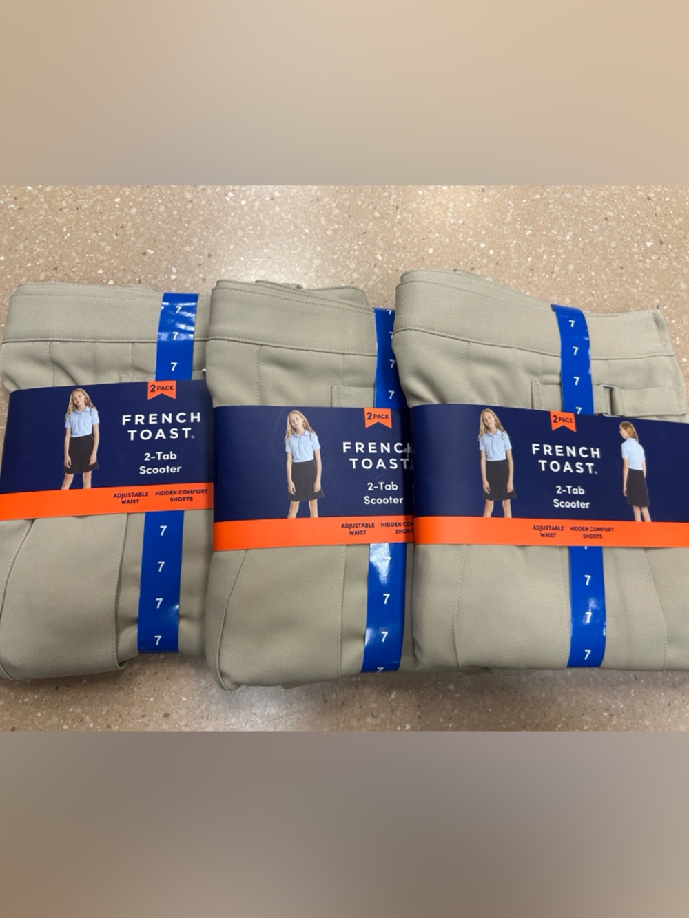 Special Sale🎉French Toast 2-Pack Girls' 2-Tab Scooter Skort set